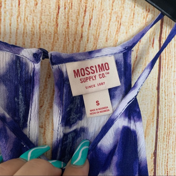 Mossimo Blue Tye Die Mini Summer Small Dress - Picture 4 of 10